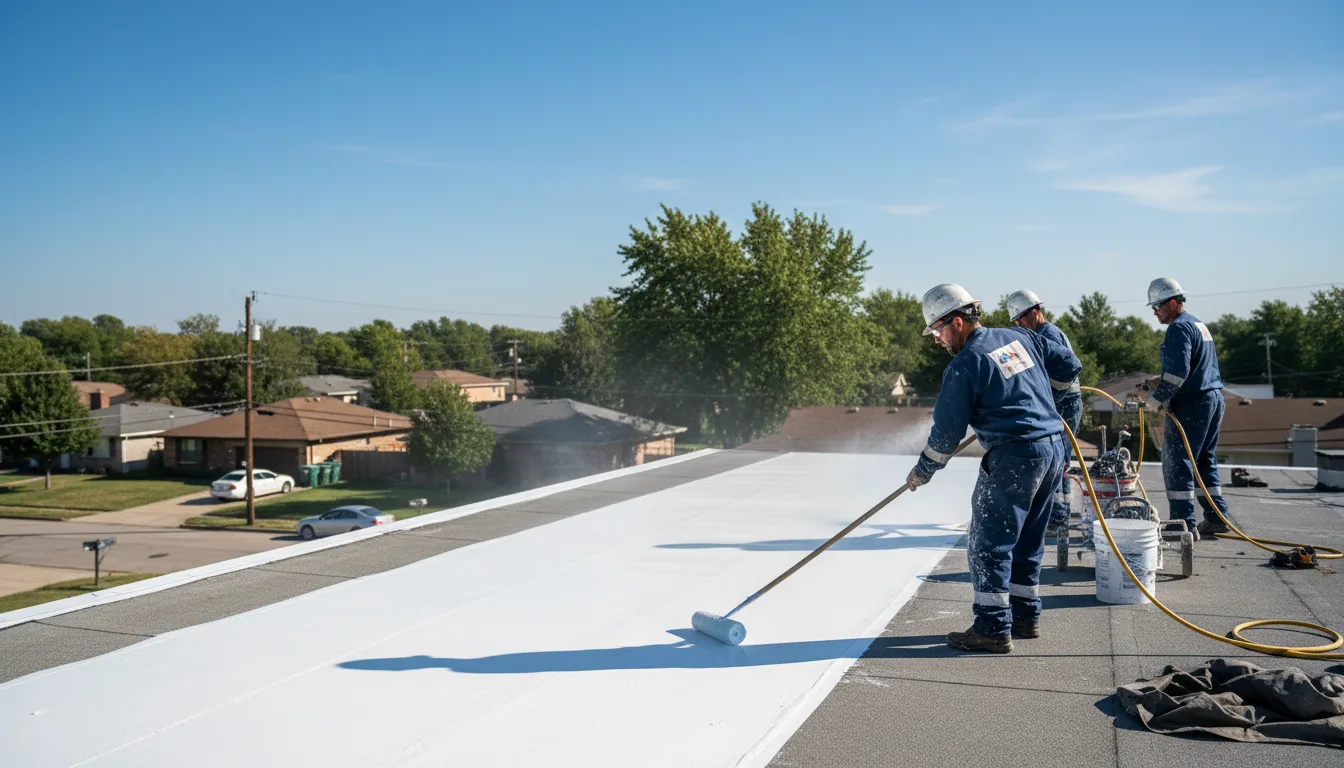 Commercial roof coating in Dexter, NY near me